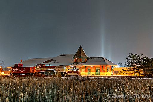 Railway Museum At Night_P1010263-6.jpg - The Railway Museum of Eastern Ontario photographed at Smiths Falls, Ontario, Canada.